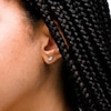 Sterling Silver CZ Marquise Studs