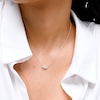 Sterling Silver CZ Round Trio Pendant - 16" + 2"