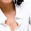Sterling Silver Teardrop Pendant - 16" + 2"