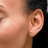 10K Solid Gold Marquise CZ Trio Studs