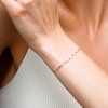 10K Solid Gold Baguette CZ Bracelet - 7.5"