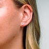 Sterling Silver Crescent Moon Studs