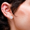 Sterling Silver CZ Our Lady of Guadalupe Studs